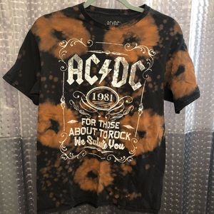 AC/DC acid washed shirt